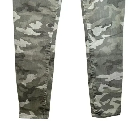Gap 1969 Womens Camouflage Low Rise Always Skinny Zipper Pocket Jeans 27 Grunge - Picture 4 of 12